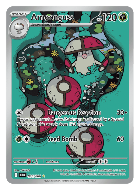 Amoonguss 096/086 - Pokémon TCG Black Bolt card