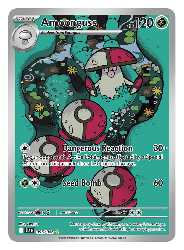 Amoonguss 096/086 - Pokémon TCG Black Bolt card