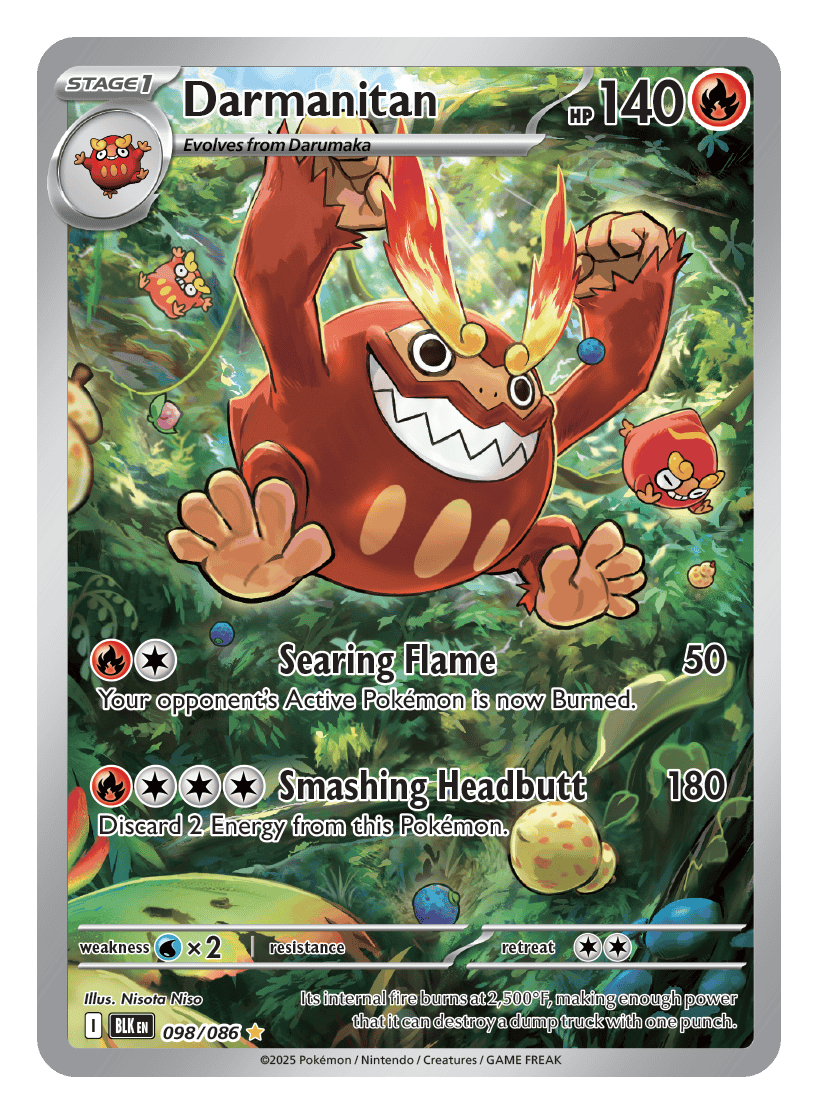 Darmanitan 098/086 - Pokémon TCG Black Bolt card