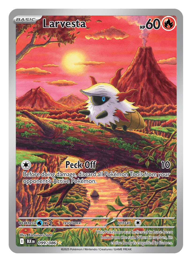 Larvesta 099/086 - Pokémon TCG Black Bolt card
