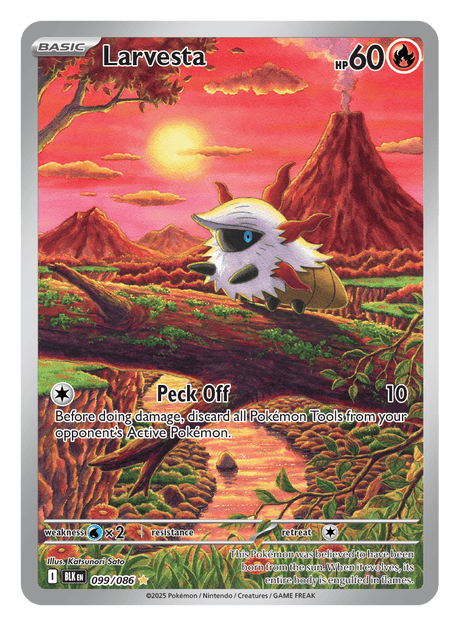 Larvesta 099/086 - Pokémon TCG Black Bolt card