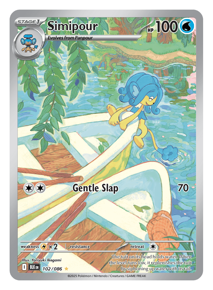 Simipour 102/086 - Pokémon TCG Black Bolt card