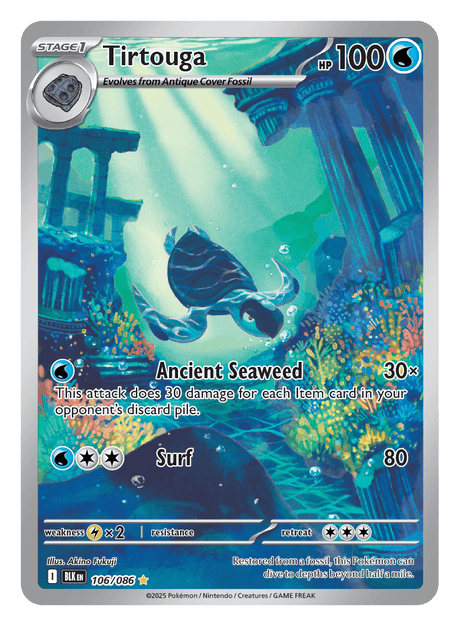 Tirtouga 106/086 - Pokémon TCG Black Bolt card