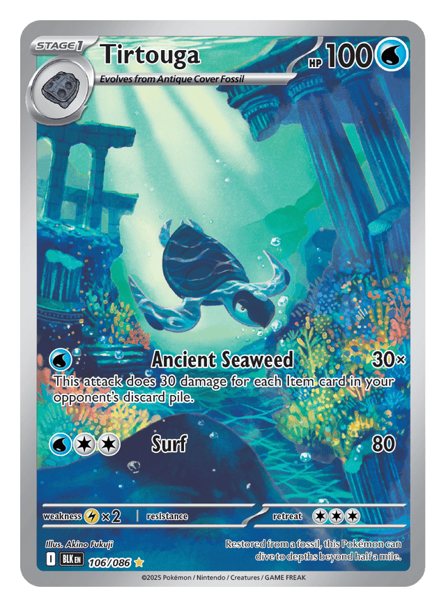 Tirtouga 106/086 - Pokémon TCG Black Bolt card