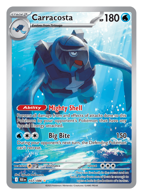 Carracosta 107/086 - Pokémon TCG Black Bolt card