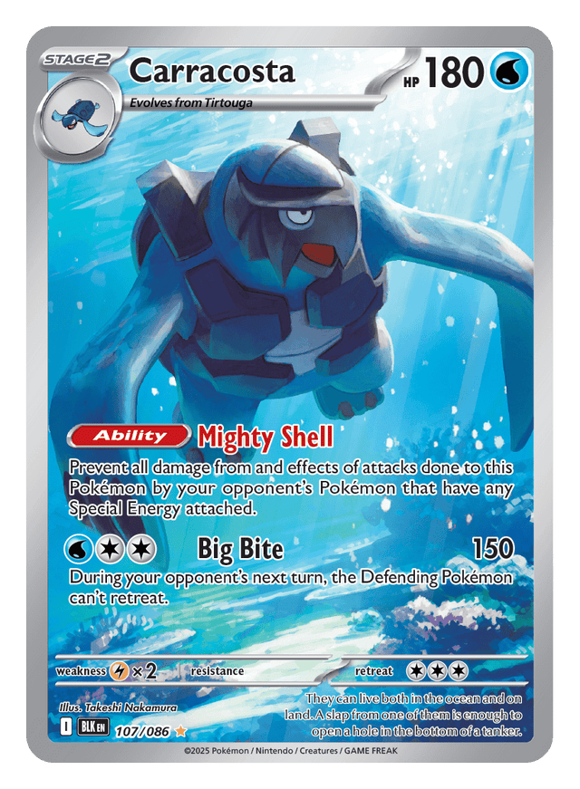 Carracosta 107/086 - Pokémon TCG Black Bolt card