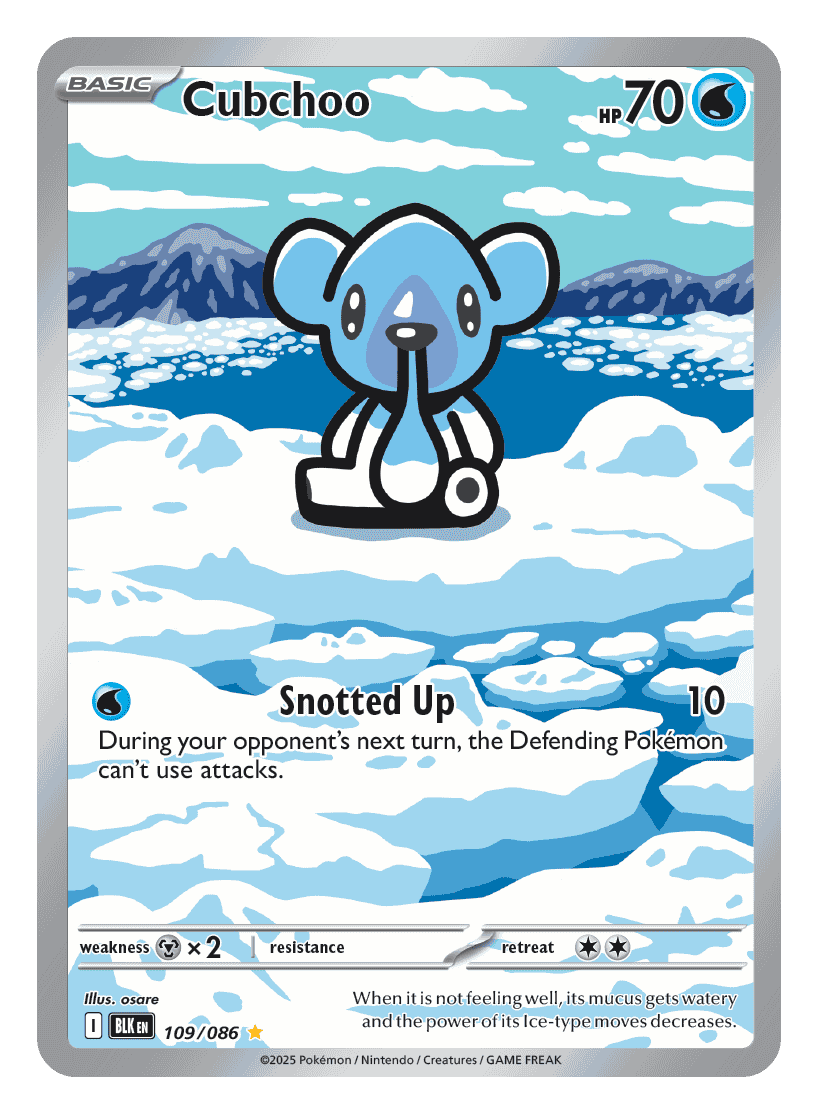 Cubchoo 109/086 - Pokémon TCG Black Bolt card