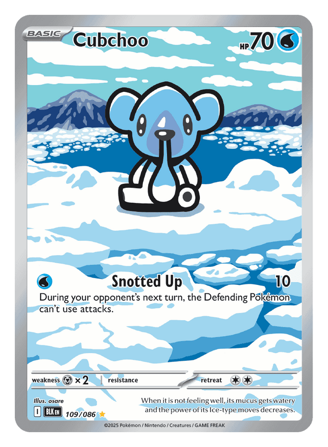 Cubchoo 109/086 - Pokémon TCG Black Bolt card