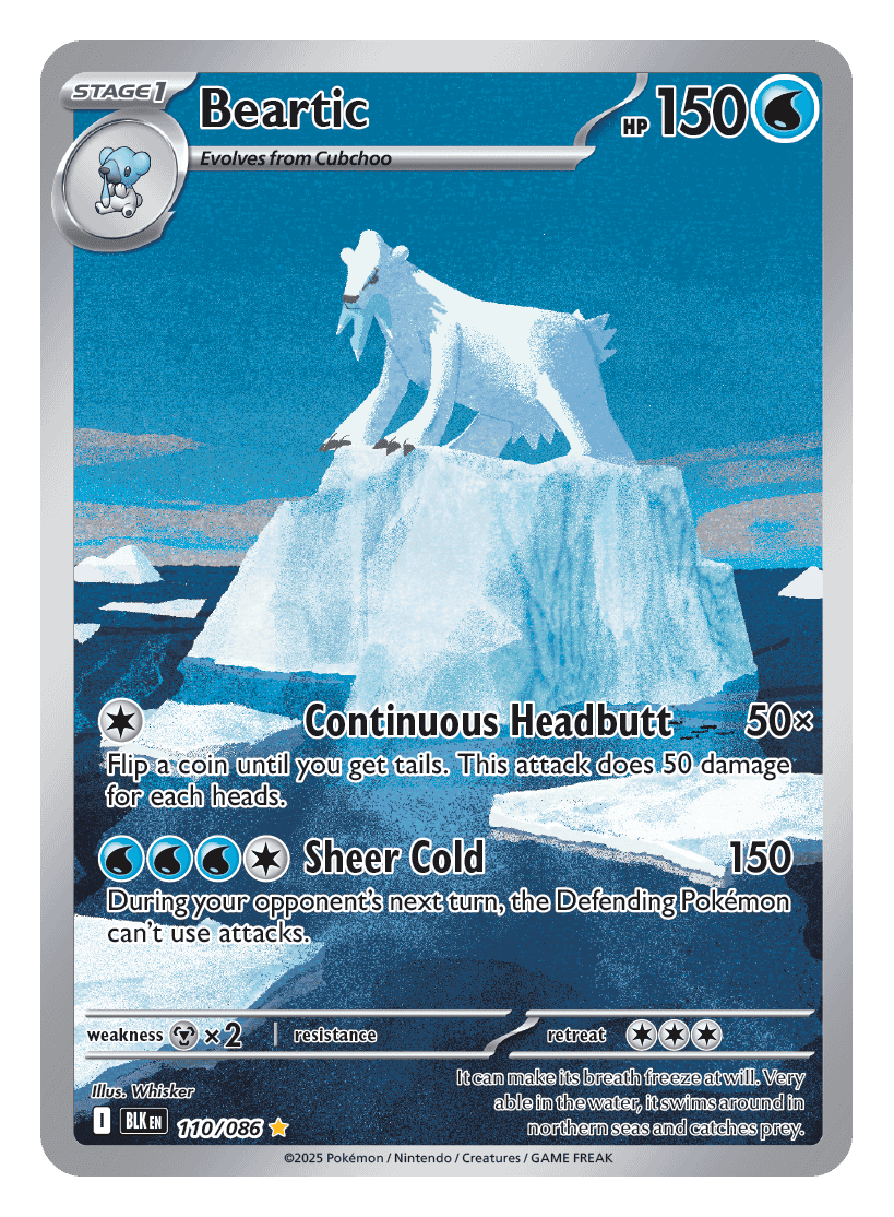 Beartic 110/086 - Pokémon TCG Black Bolt card
