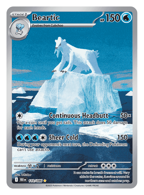 Beartic 110/086 - Pokémon TCG Black Bolt card