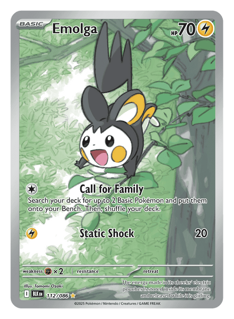 Emolga 112/086 - Pokémon TCG Black Bolt card