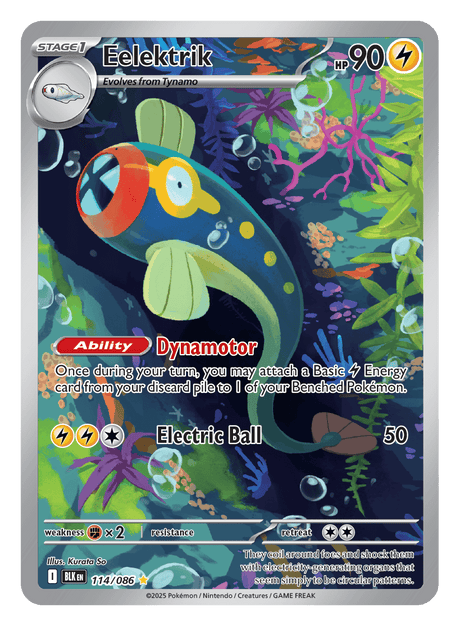 Eelektrik 114/086 - Pokémon TCG Black Bolt card
