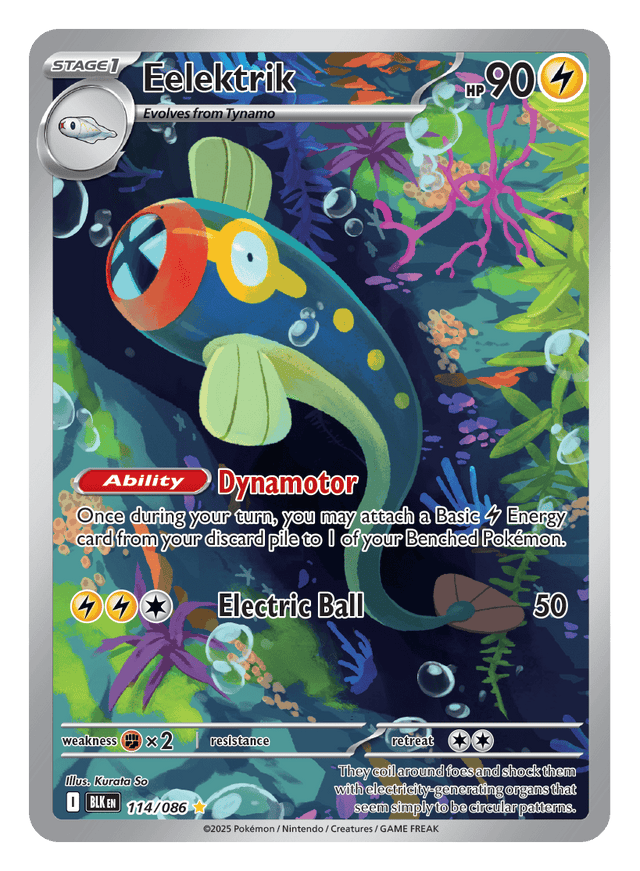 Eelektrik 114/086 - Pokémon TCG Black Bolt card