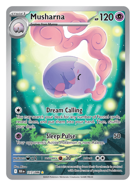 Musharna 117/086 - Pokémon TCG Black Bolt card