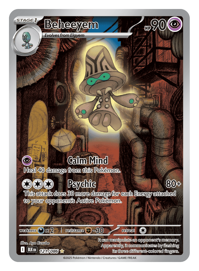 Beheeyem 121/086 - Pokémon TCG Black Bolt card
