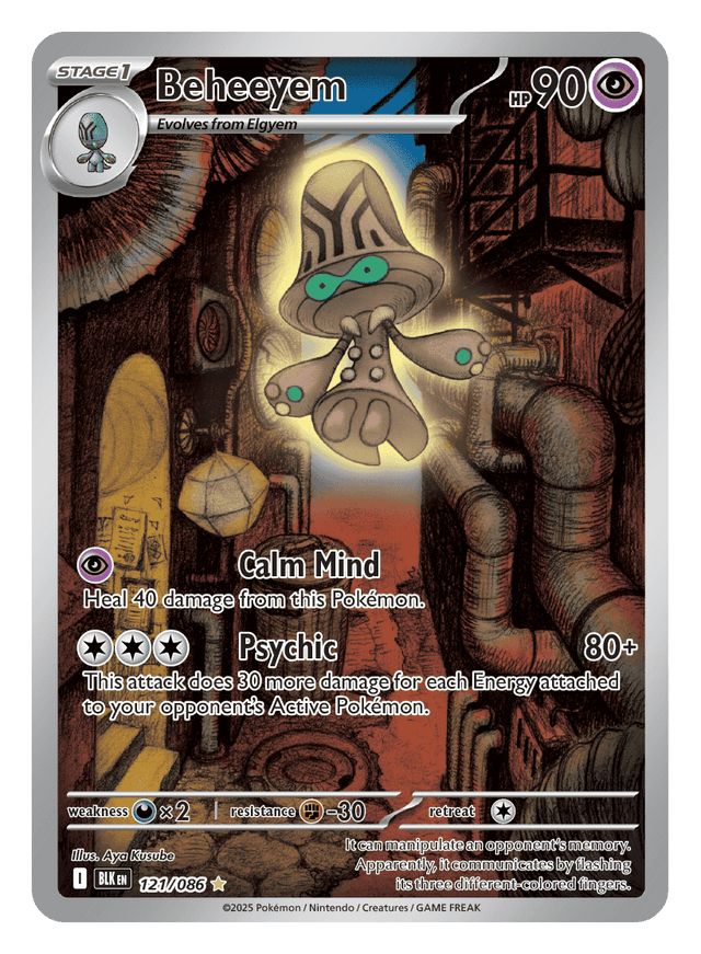 Beheeyem 121/086 - Pokémon TCG Black Bolt card