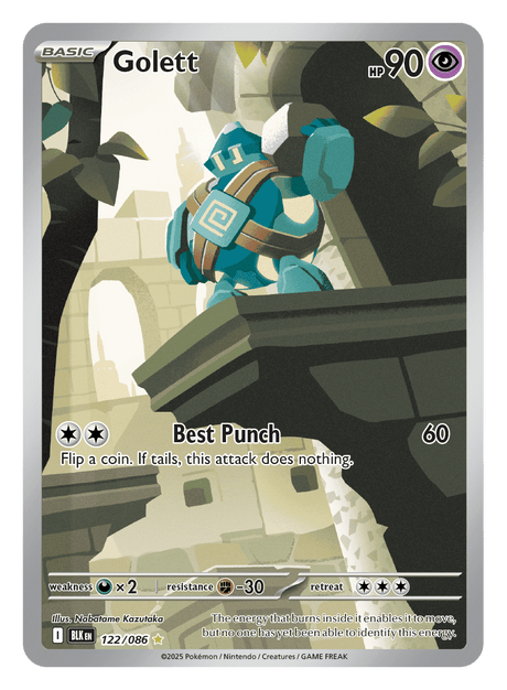 Golett 122/086 - Pokémon TCG Black Bolt card