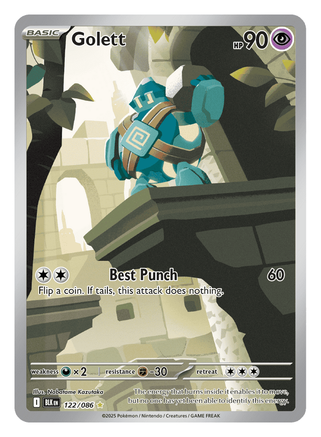 Golett 122/086 - Pokémon TCG Black Bolt card