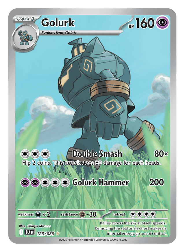 Golurk 123/086 - Pokémon TCG Black Bolt card