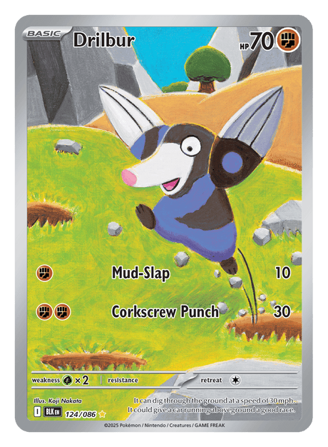 Drilbur 124/086 - Pokémon TCG Black Bolt card