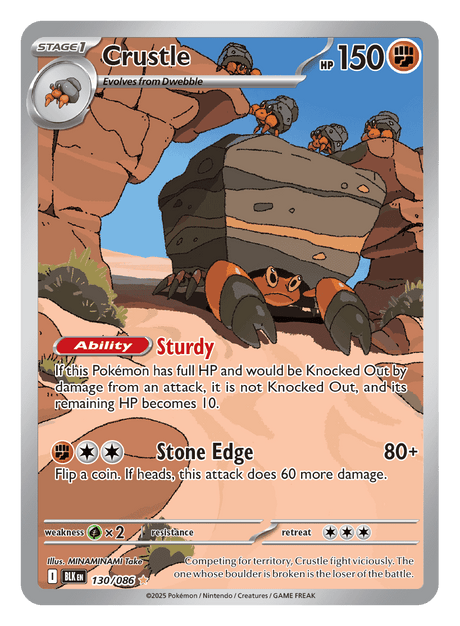 Crustle 130/086 - Pokémon TCG Black Bolt card