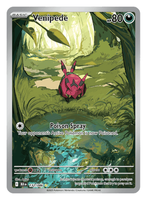 Venipede 132/086 - Pokémon TCG Black Bolt card