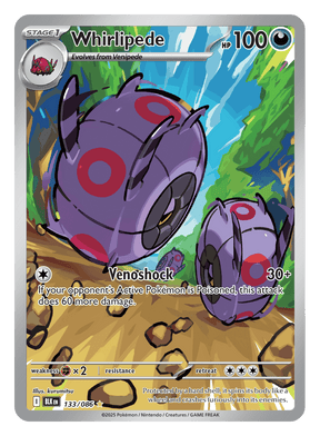 Whirlipede 133/086 - Pokémon TCG Black Bolt card