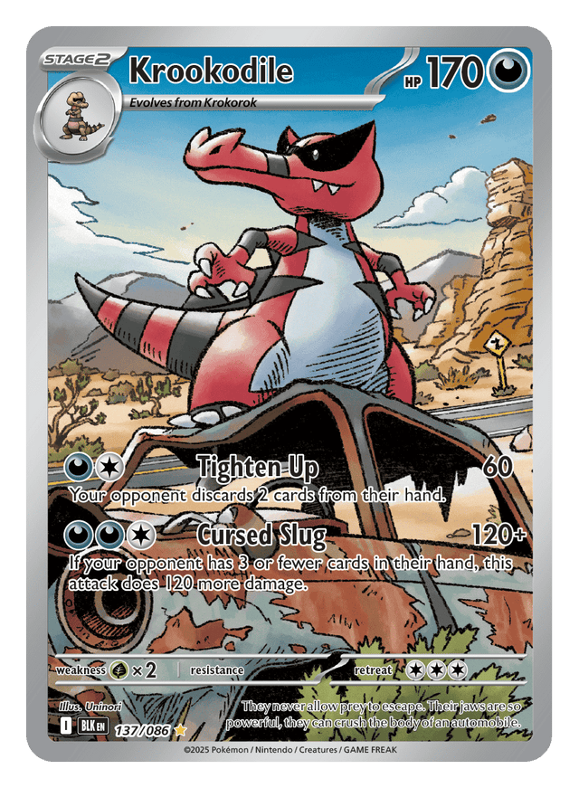 Krookodile 137/086 - Pokémon TCG Black Bolt card