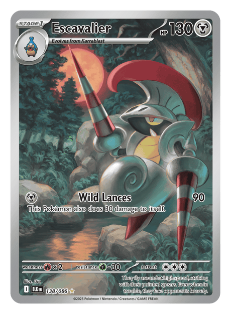 Escavalier 138/086 - Pokémon TCG Black Bolt card