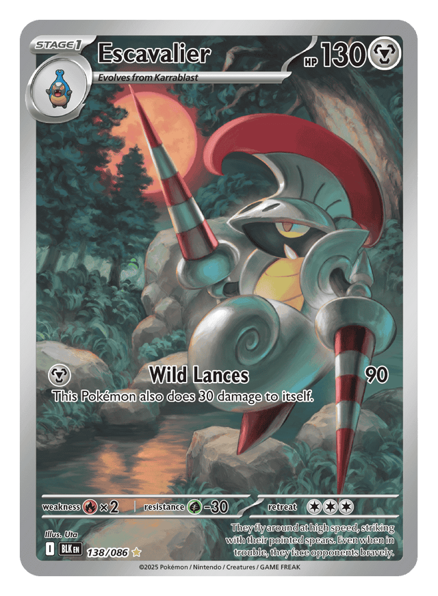 Escavalier 138/086 - Pokémon TCG Black Bolt card