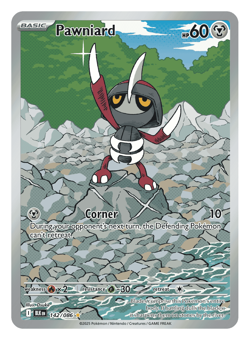 Pawniard 142/086 - Pokémon TCG Black Bolt card