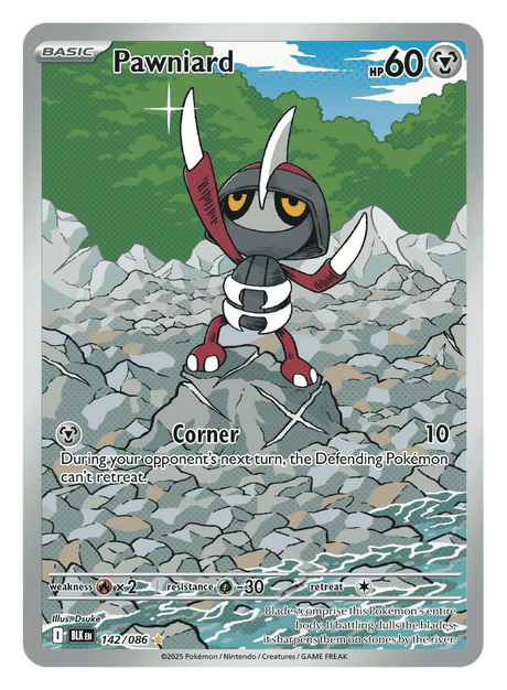 Pawniard 142/086 - Pokémon TCG Black Bolt card
