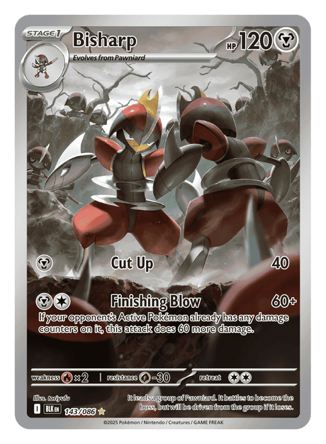 Bisharp 143/086 - Pokémon TCG Black Bolt card
