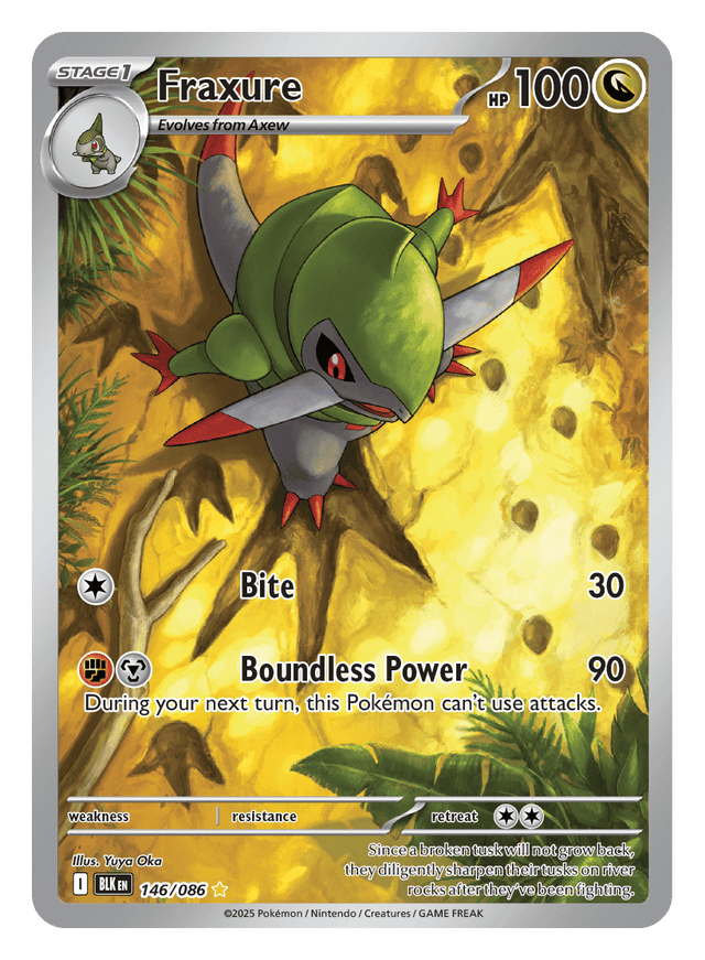 Fraxure 146/086 - Pokémon TCG Black Bolt card