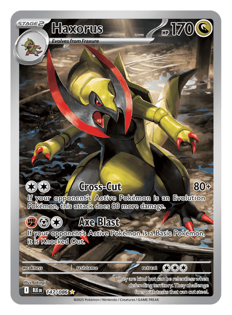 Haxorus 147/086 - Pokémon TCG Black Bolt card