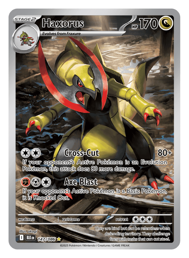 Haxorus 147/086 - Pokémon TCG Black Bolt card