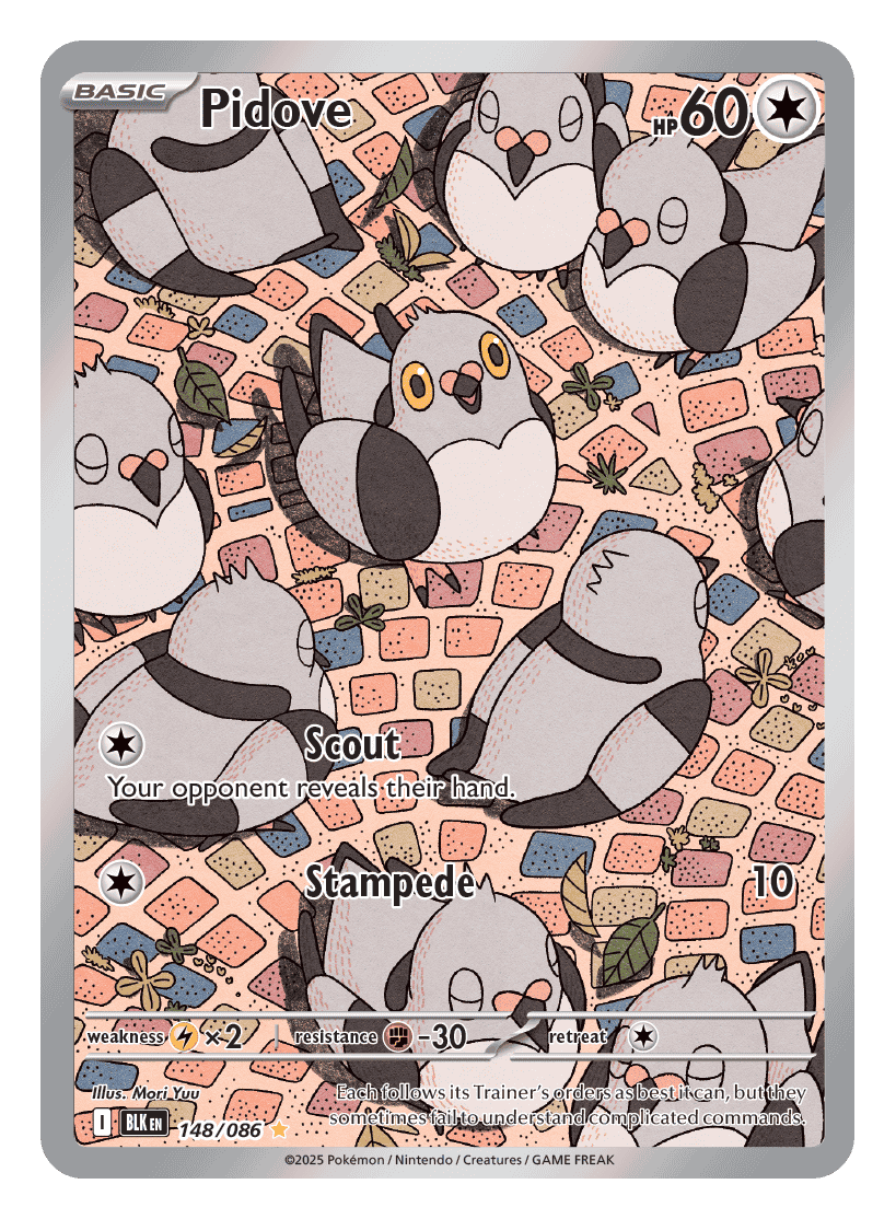 Pidove 148/086 - Pokémon TCG Black Bolt card