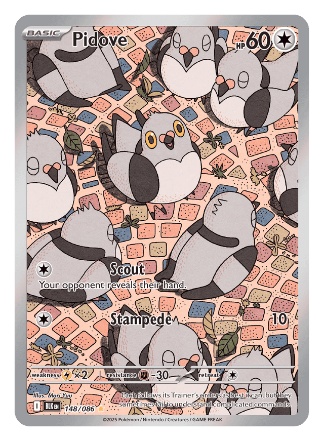 Pidove 148/086 - Pokémon TCG Black Bolt card