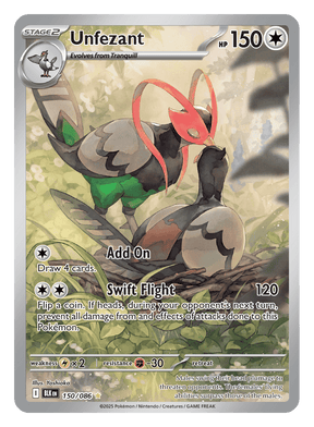 Unfezant 150/086 - Pokémon TCG Black Bolt card