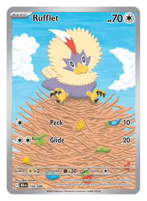 Rufflet 154/086 - Pokémon TCG Black Bolt card