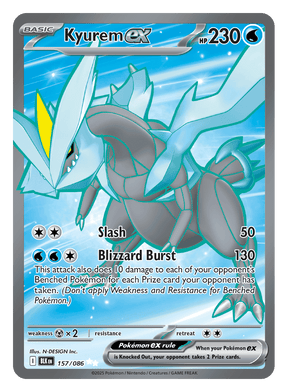 Kyurem ex 157/086 - Pokémon TCG Black Bolt card