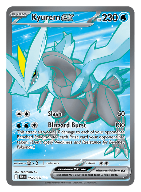 Kyurem ex 157/086 - Pokémon TCG Black Bolt card
