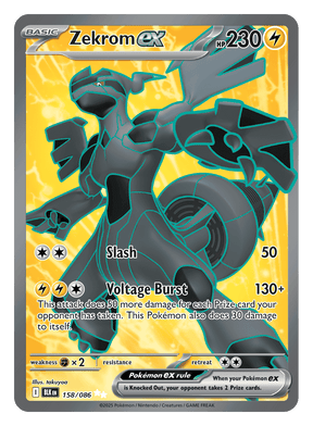 Zekrom ex 158/086 - Pokémon TCG Black Bolt card