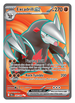 Excadrill ex 160/086 - Pokémon TCG Black Bolt card