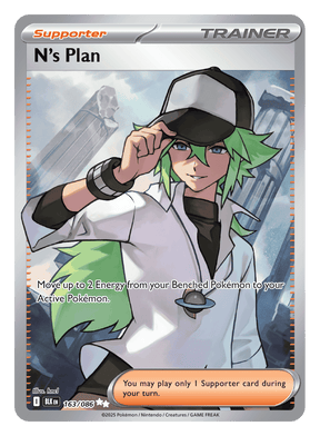 N's Plan 163/086 - Pokémon TCG Black Bolt card