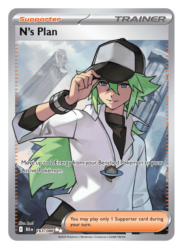 N's Plan 163/086 - Pokémon TCG Black Bolt card