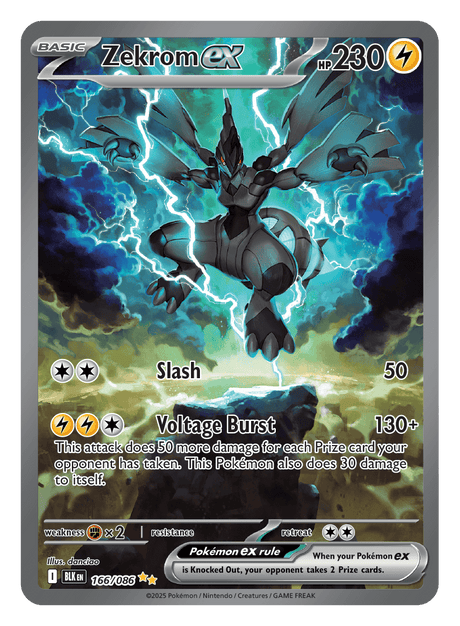 Zekrom ex 166/086 - Pokémon TCG Black Bolt card