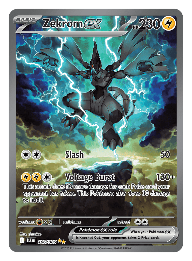 Zekrom ex 166/086 - Pokémon TCG Black Bolt card