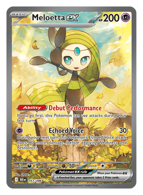 Meloetta ex 167/086 - Pokémon TCG Black Bolt card