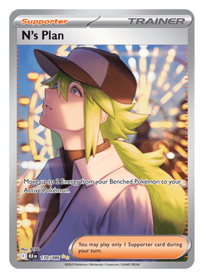 N's Plan 170/086 - Pokémon TCG Black Bolt card